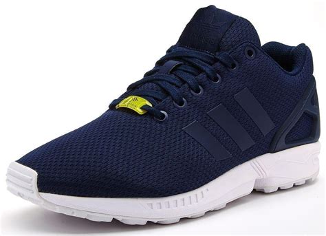 阿迪达斯 ZX Flux 蓝白|adidas ZX Flux Navy/White 男装 .